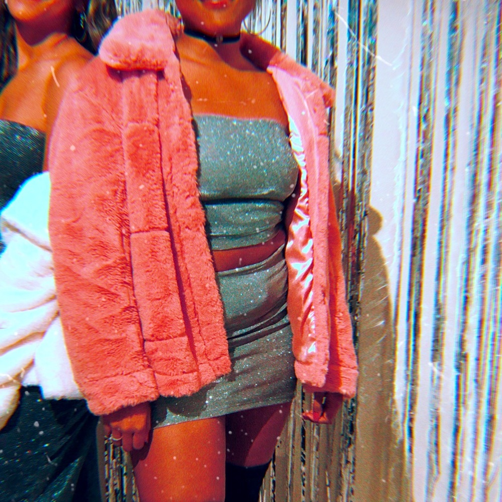 Pink Fuzzy Coat